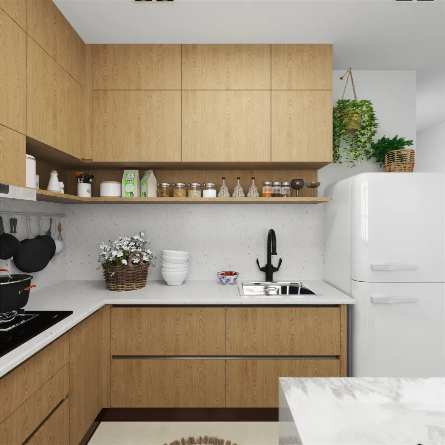 Cocina · Madera natural