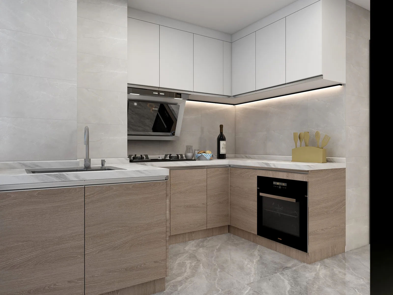 Cocina · Madera natural