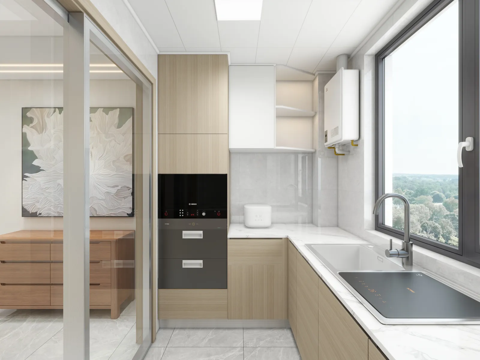 Cocina · Madera natural