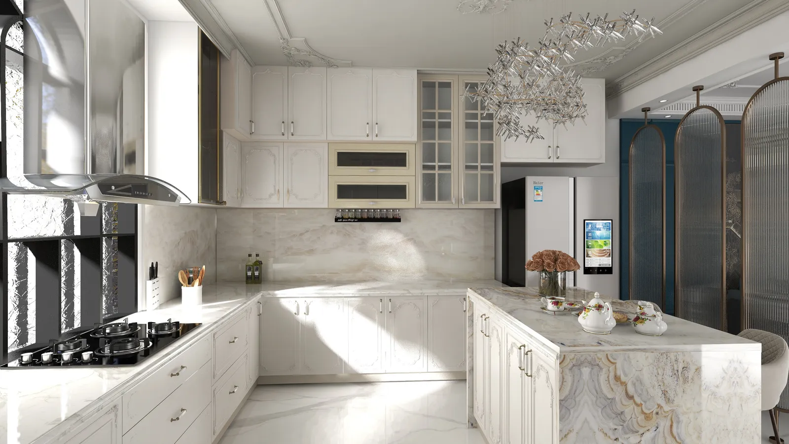 Cocina · Moderna blanca