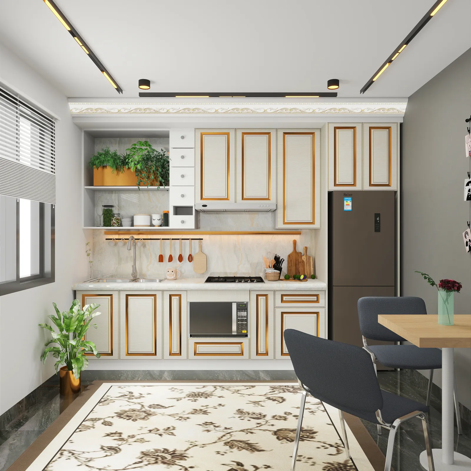 Cocina · Moderna blanca