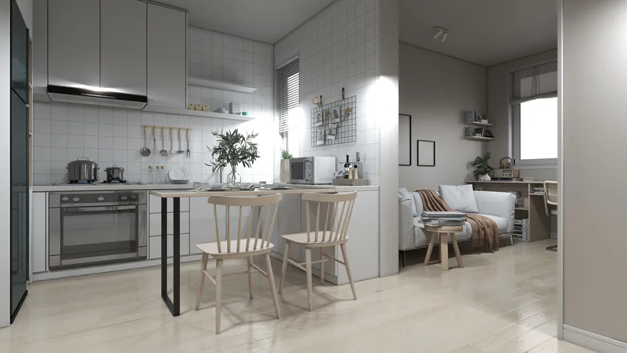Cocina · Moderna blanca