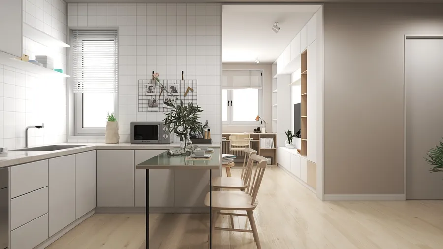 Cocina · Moderna blanca