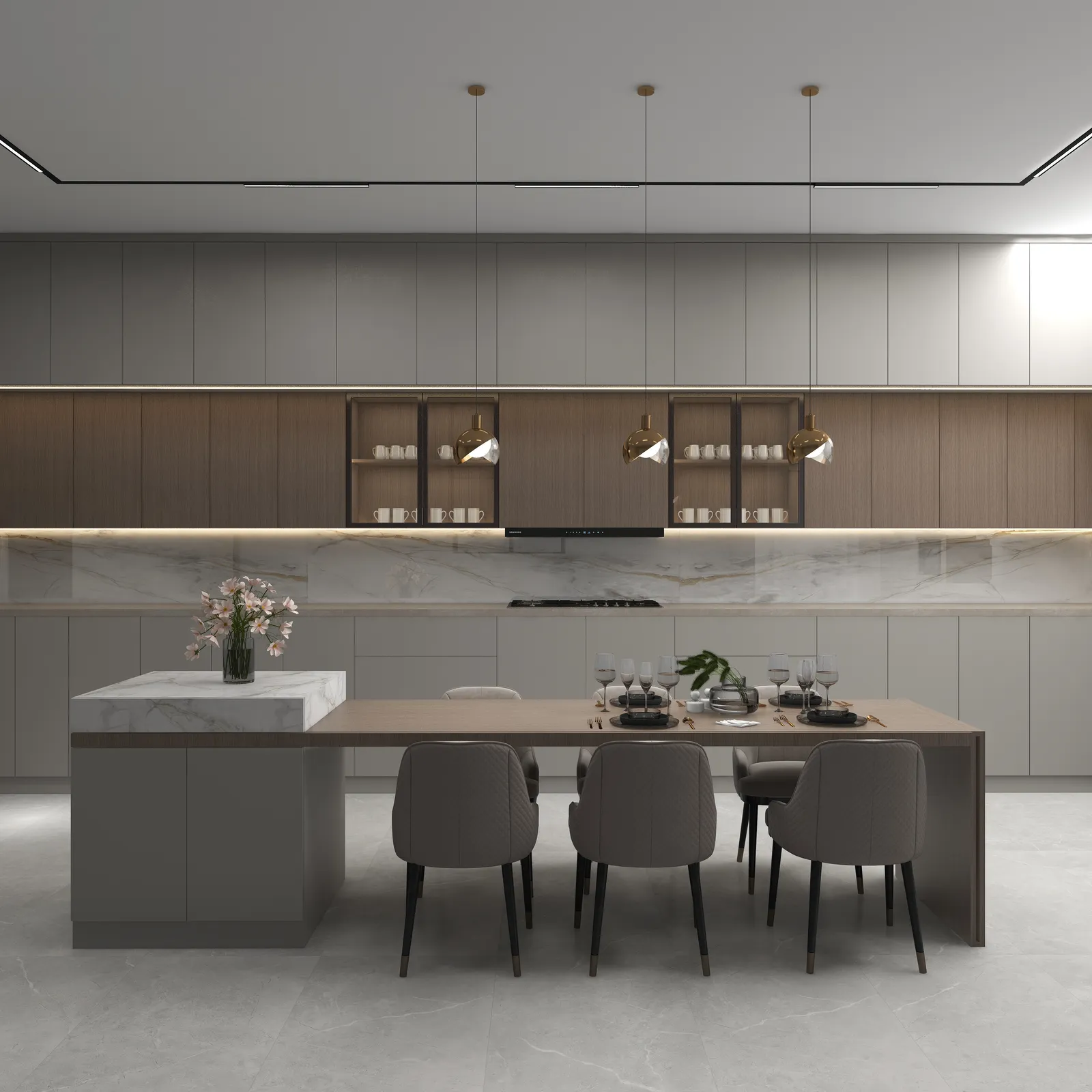Cocina · Office y comedor