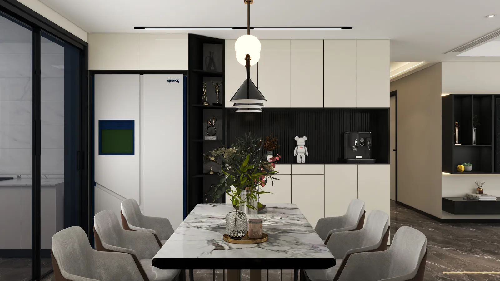 Cocina · Office y comedor