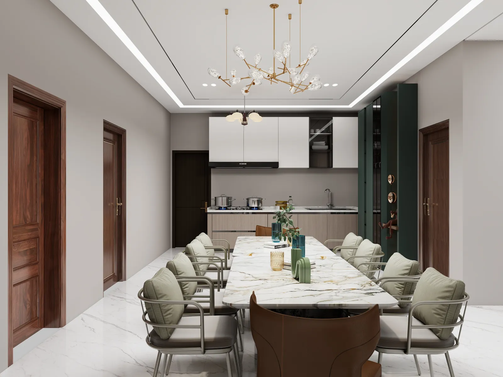 Cocina · Office y comedor