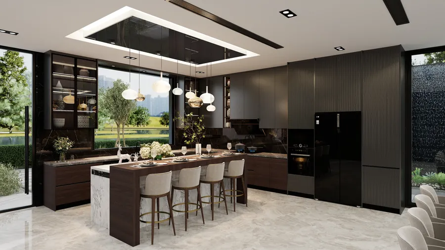 Cocina · Oscura y premium